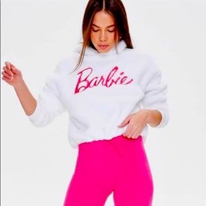 NWOT Barbie Sherpa Hoodie